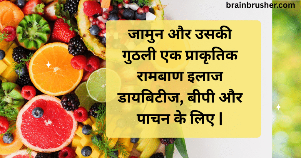 Jamin and its kernels A natural panacea for BP and digestion | जामुन और उसकी गुठली एक प्राकृतिक रामबाण इलाज डायबिटीज, बीपी और पाचन के लिए |